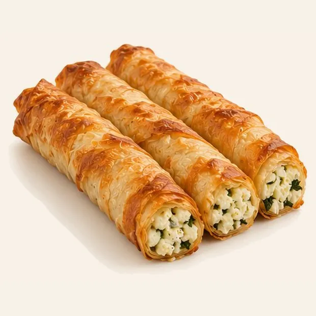 Rolled Börek with White Cheese