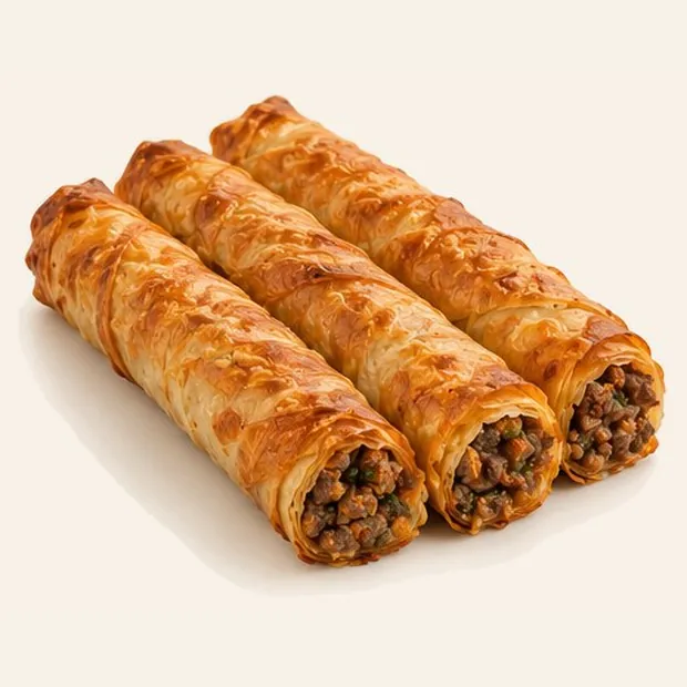 Rolled Börek with Minced Meat