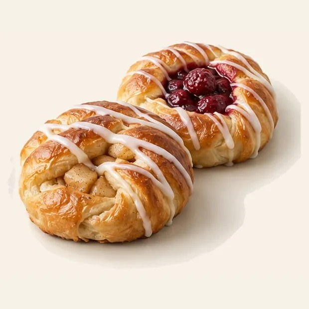 Apple & Raspberry Sweet Buns