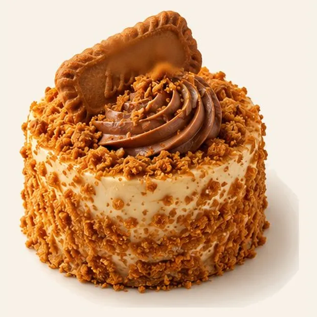 Caramel Biscuit Cake with Hazelnut Cream