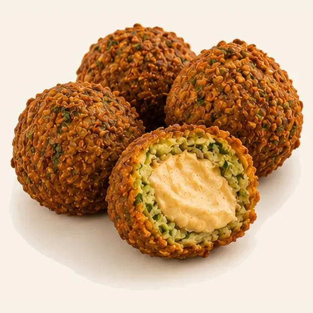 Hummus-filled Falafel